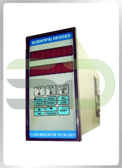 Panel Mounted Flow Rate Indicator/Totalizer/Batcher & 4-20 mA Re Transmission output