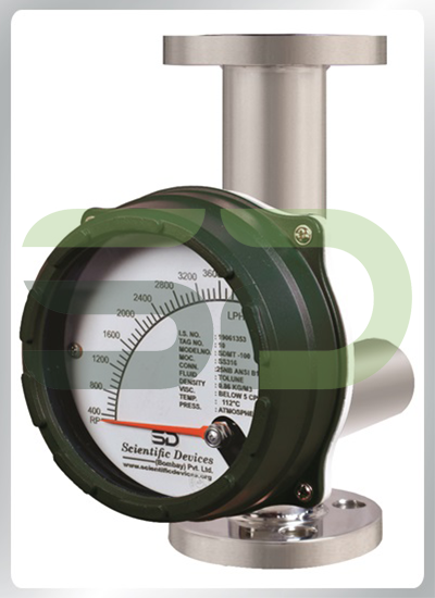 Metal Tube Rotameter With 4-20 mAmp Transmitter & Totalizer