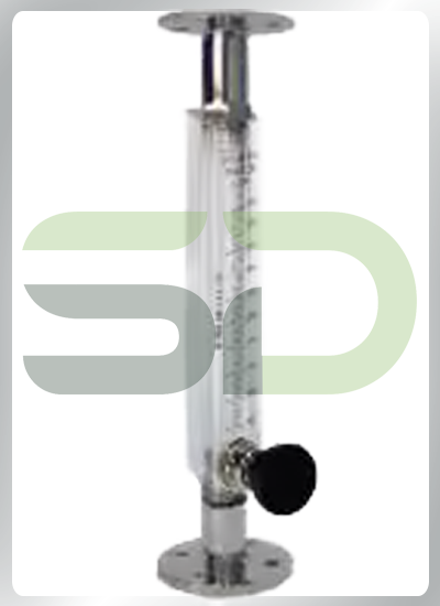 Acrylic Body Rotameter with Flanged Connection with & without Isolation Valve